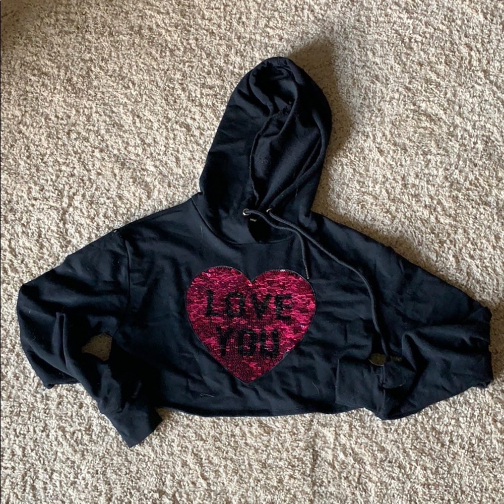 Cropped hoodie